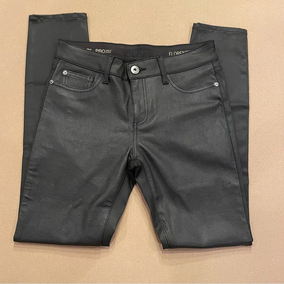 DL1961 Florence Lamb Leather Instasculpt Pants Size 28 - Picture 4 of 16